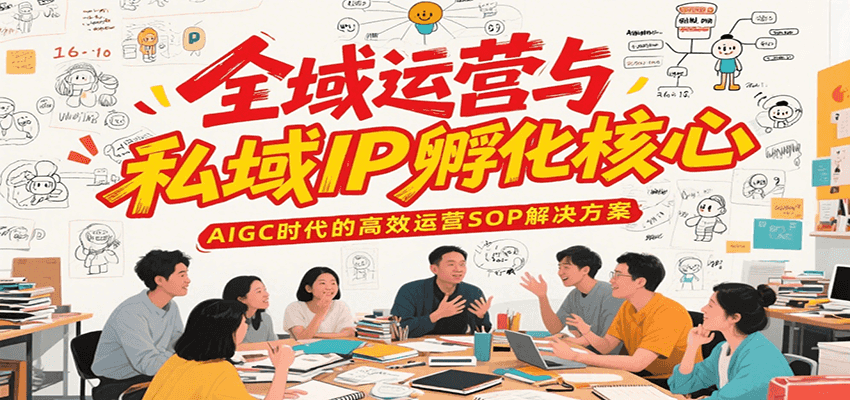 全域运营与私域IP孵化核心，AIGC时代的高效运营SOP解决方案-小根博客