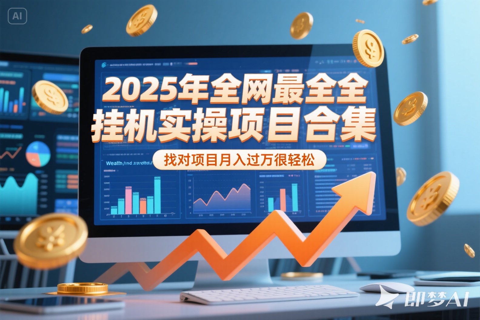 2025年挂机实操项目实操演练，挂机类型，AI直播类型，轻资产创业类型…-小根博客