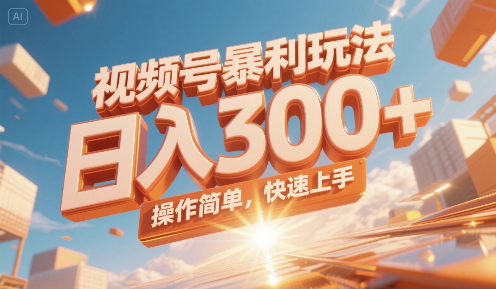 视频号暴利玩法，日入300+，操作简单，快速上手。-小根博客