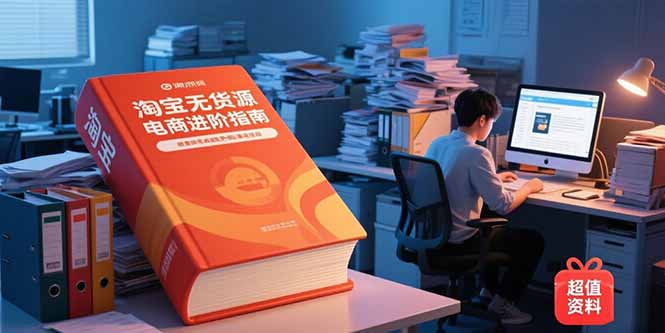 淘宝无货源电商进阶指南，包含新人课、进阶课，配套资料，蓝海选品等-小根博客