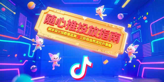 随心推投放指南，脚本设计加数据监测，三阶段自然流拉升策略-小根博客