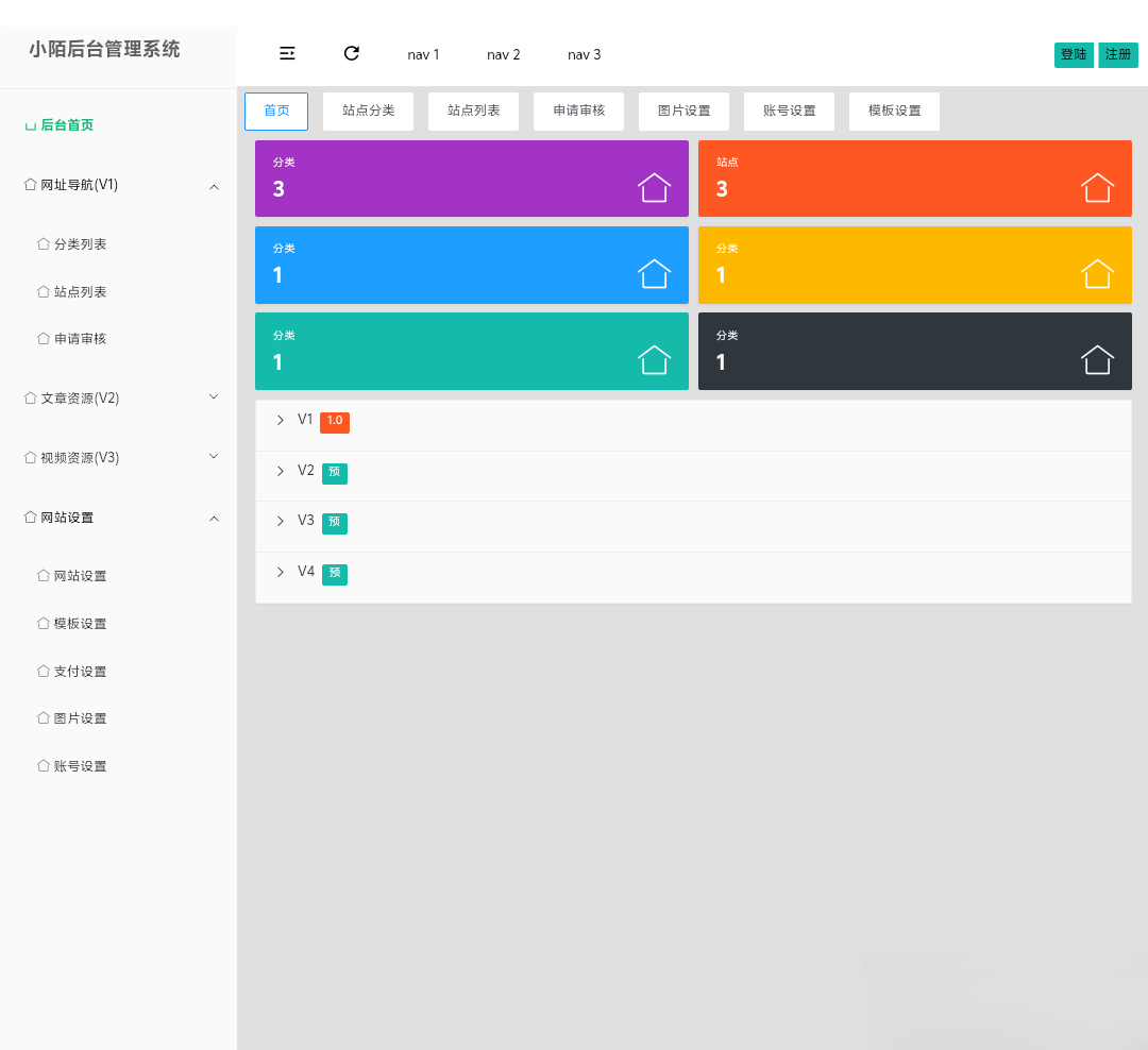 PHP网址导航源码-小根博客