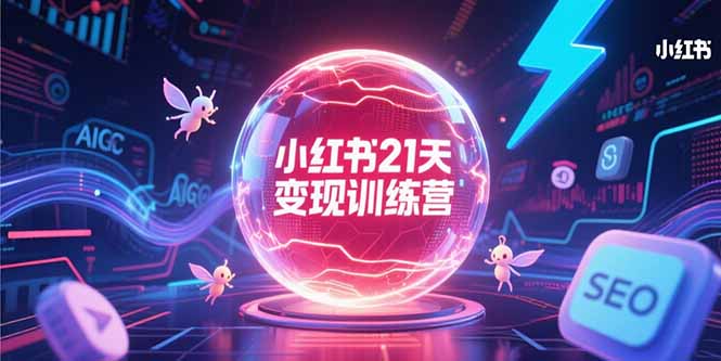 小红书21天变现训练营，AIGC工具高效应用，SEO优化核心技巧-小根博客