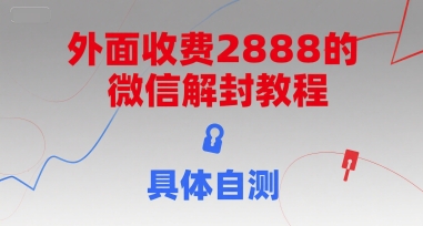外面收费2888的微信解封教程，具体自测-小根博客